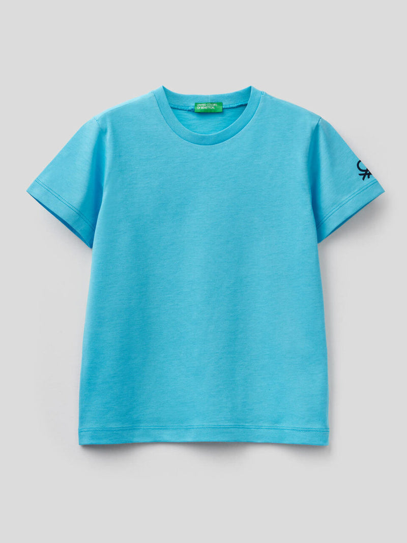 Boys Plain T-shirt - Aqua