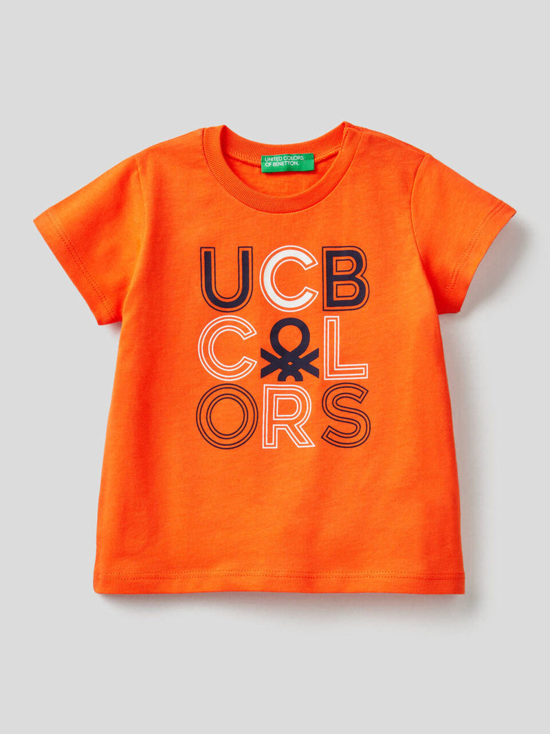 Boys Print T-shirt - Orange