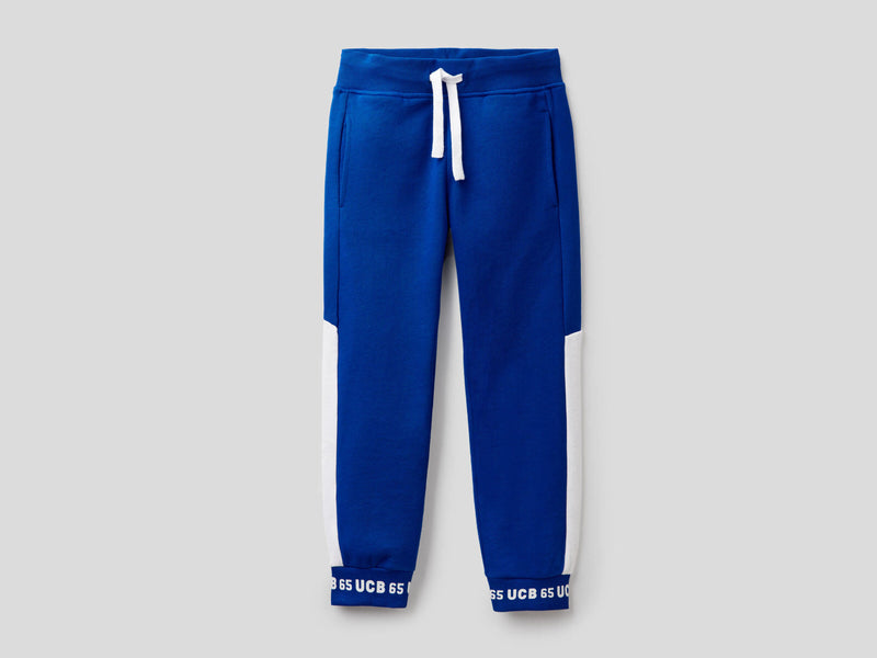 Boys Joggers With Side Stripe - Royal
