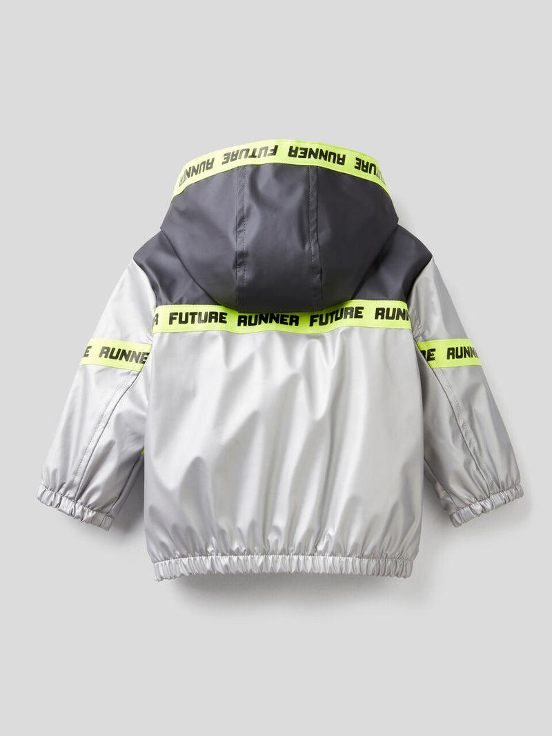 Future Runner Hooded Jacket - Black/silver