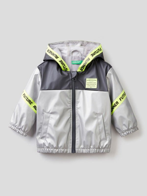 Future Runner Hooded Jacket - Black/silver
