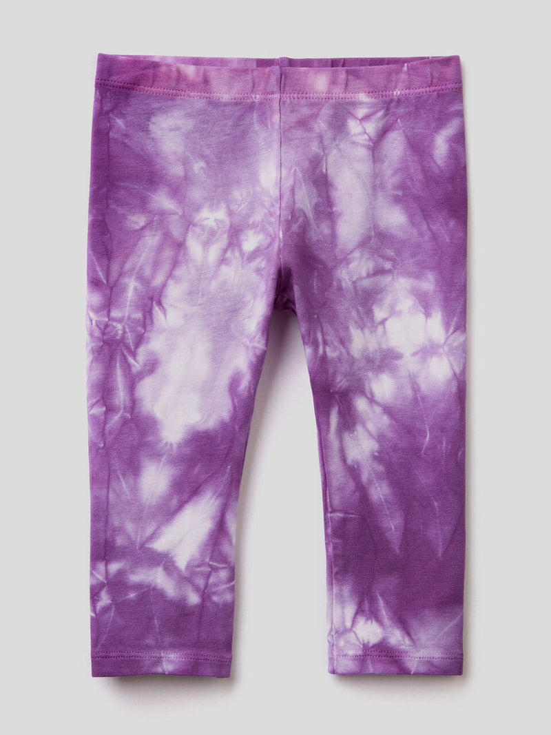 Cosmic Girl Tie Dye Leggings - Lilac