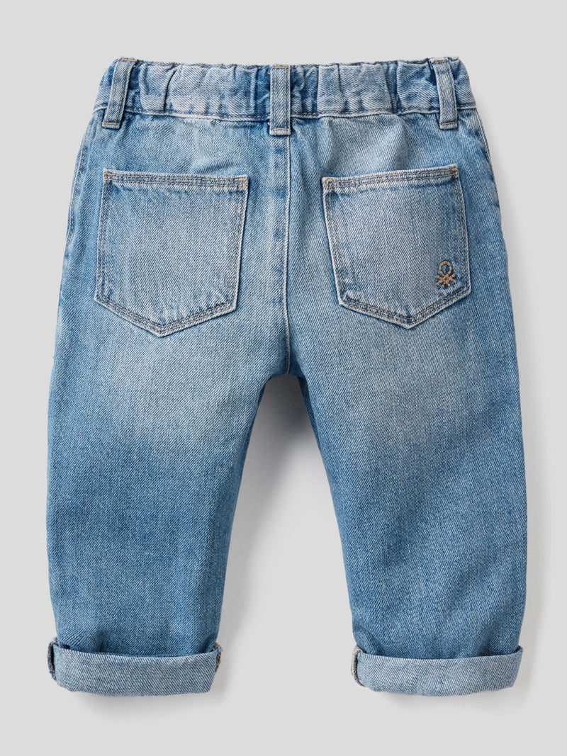 Boy Maxi Pockets Jeans - Light Blue