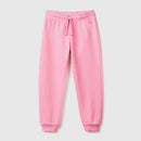 Girl Basic Cuff Joggers - Pink