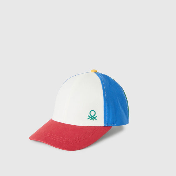 Baseball Cap - Blue/Cream/Red