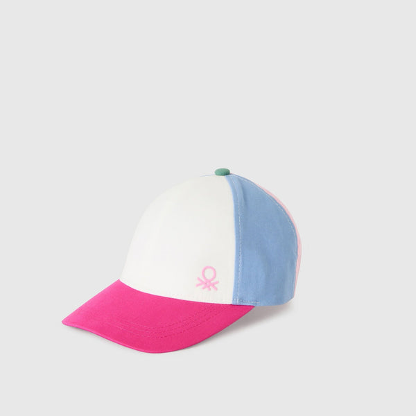 Baseball Cap - Blue/Cream/Cerise