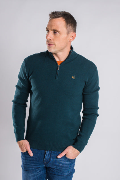 Unione 1/4 Zip Jumper - Jaded