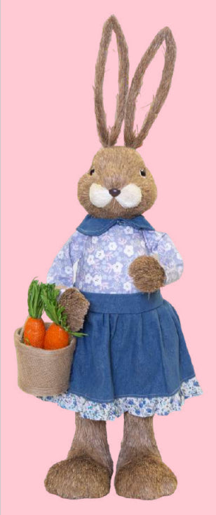 74cm Ms Rabbit With Carrot Basket