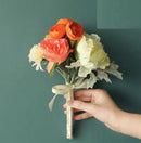 27cm Cream & Orange Tied Bundle