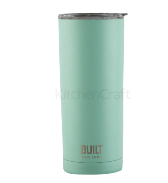 590ml Double Walled Stainless Steel Travel Mug Mint
