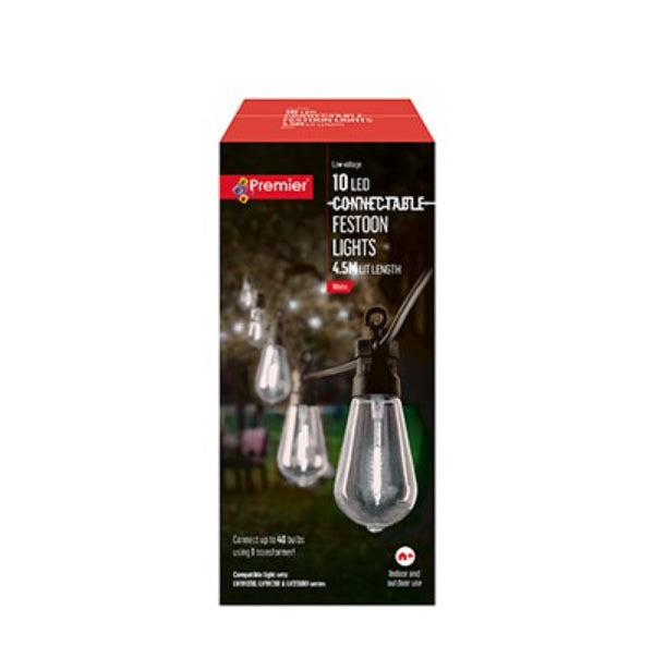 10 Light Connectable Lights - White