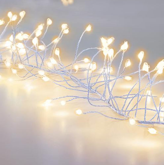288 Light Ultrabright Garland Silver