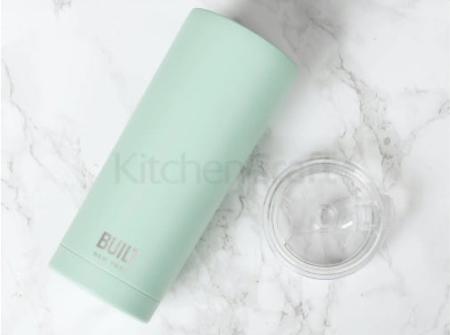590ml Double Walled Stainless Steel Travel Mug Mint