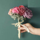 27cm Pinks Tied Rose & Peony Bundle
