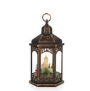 33cm Hexagonal Lantern Black