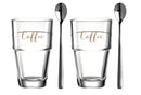 Set of 2 Coffee Tumblers With Spoons