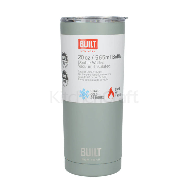 590ml Double Walled Stainless Steel Travel Mug Storm Grey