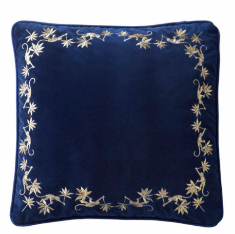 Sapphire Garden Midnight Cushion