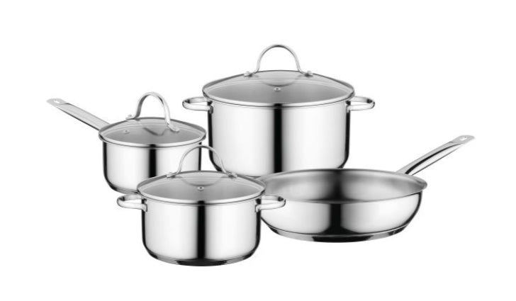 Comfort 4 Piece Stainless Steel Saucepan Set