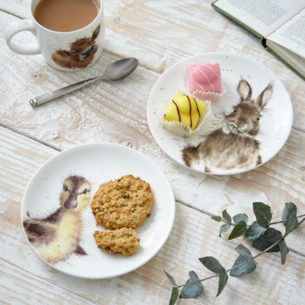 Wrendale Coupe Plate Set Of 2 Bunny & Duck