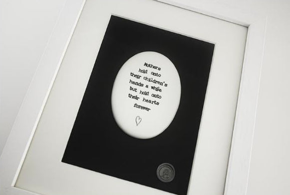 Ceramic Frame - Mothers Hold Child Hand