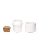 Herb Grinder And Jar Small White