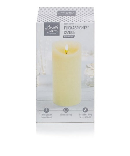 Flickerbrights Candle Warm White Led - Large