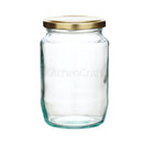 Home Made 908ml Round Jam Jar with Twist-off Lid