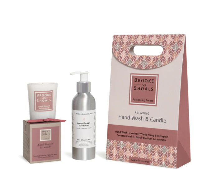 Wellness Pampering Set - Relaxing Hand Wash & Candle