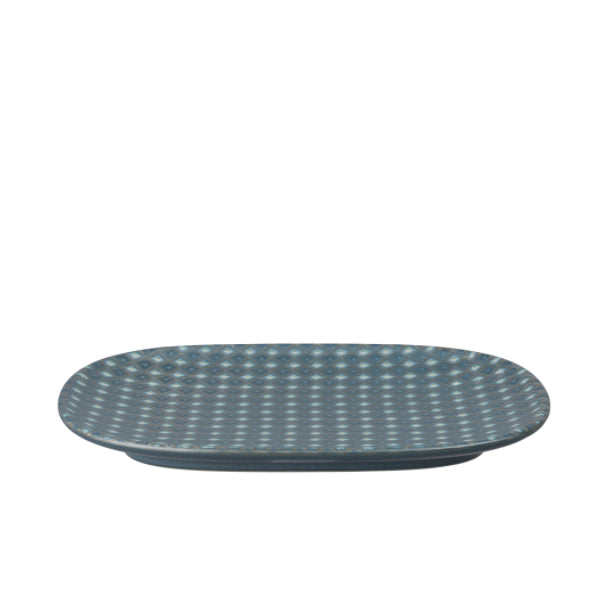 Impression Charcoal Accent Medium Oblong Platter