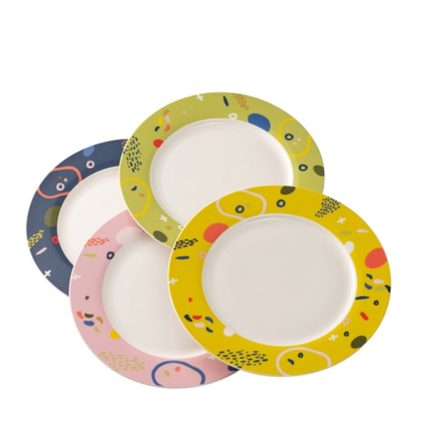 Verdant Set Of 4 Dinner Plates