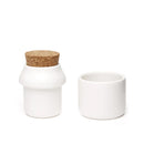 Herb Grinder And Jar Small White