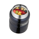 Stainless Steel King Food Flask Gun Metal 16 oz./470ml Litre