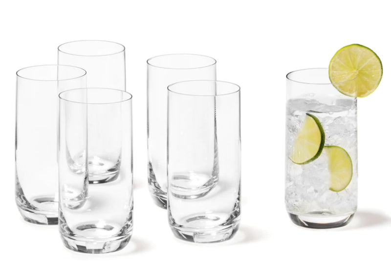 Daily Long Drink Glass Set Of 6 330ml