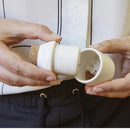 Herb Grinder And Jar Small White