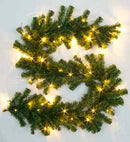 2 Meter Alaskan Pine Garland Warm White