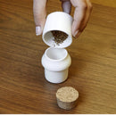 Herb Grinder And Jar Small White
