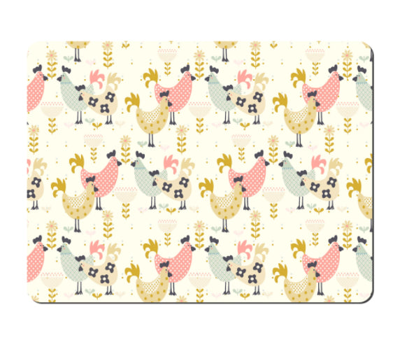 Hens Set Of 6 Placemats