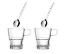 Senso Set of 2 Espresso Cups & Spoons