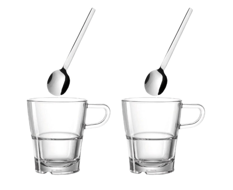 Senso Set of 2 Espresso Cups & Spoons