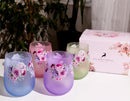 Floral Stemless Tumbler Set of 4