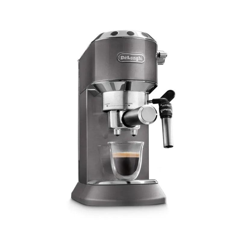 Dedica Metallics Pump Espresso Coffee Machine - Grey