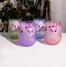 Floral Stemless Tumbler Set of 4