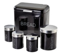 Bread Bin & 3 Piece Cannister Set