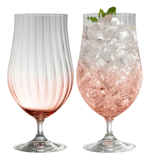 Erne Set Of 2 Beer/Cocktail Glass Blush