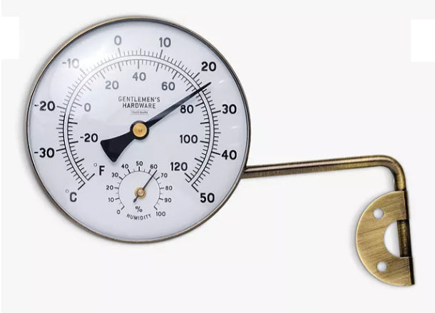 Metal Garden Thermometer