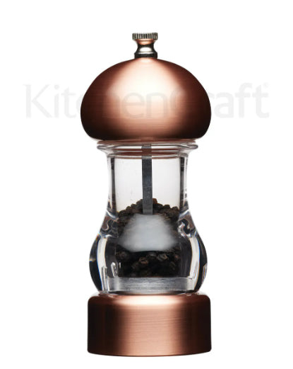 14.5cm Copper Effect Filled Capstan Salt Mill