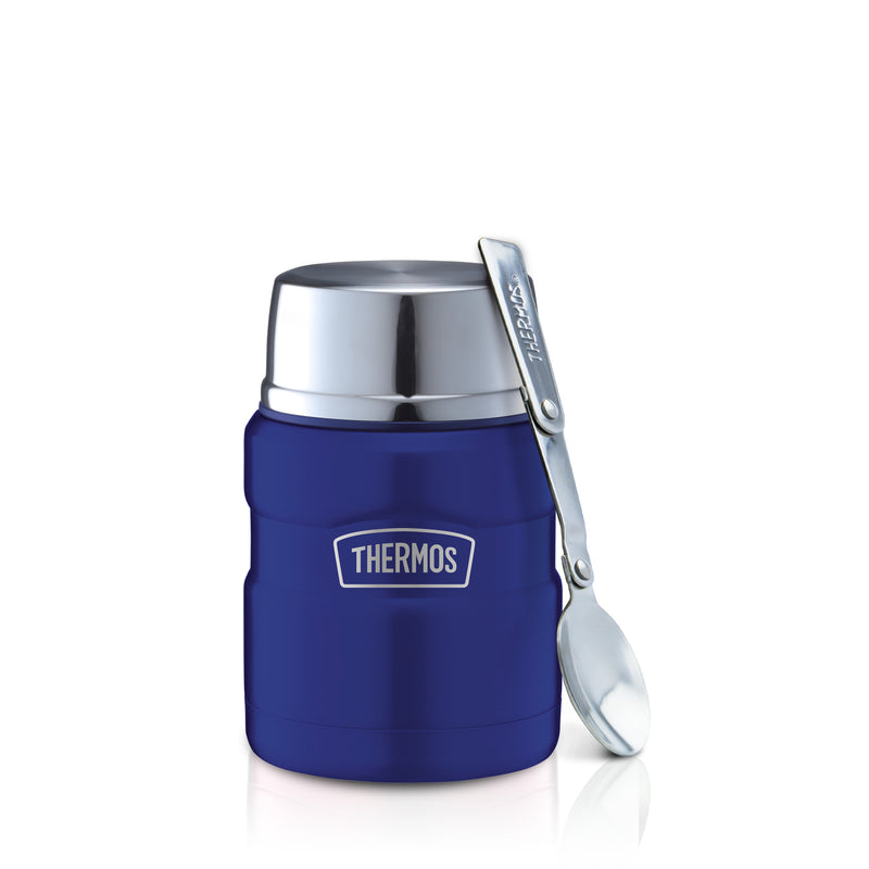 King Stainless Steel Food Flask Blue 16 OZ./470ML