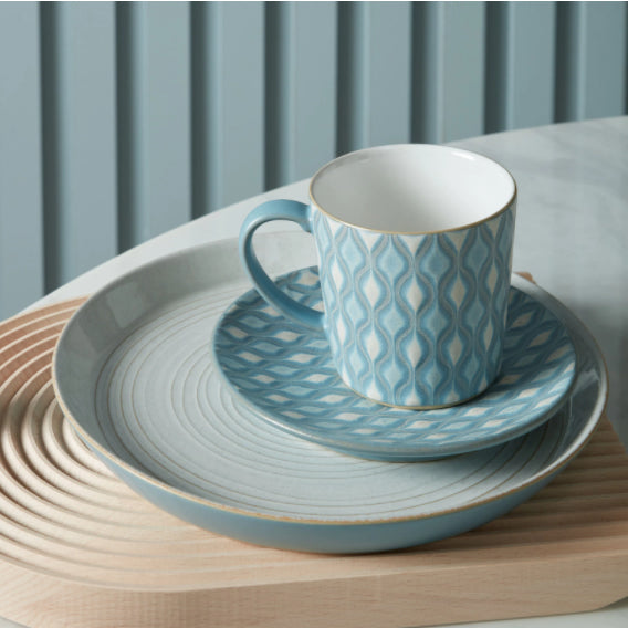 Impression Blue Spiral Dinner Plate