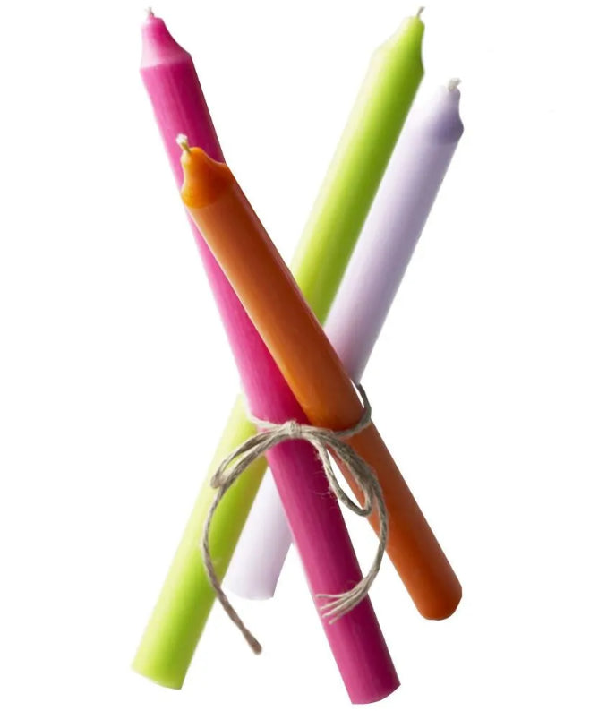 Rustic Taper Candle 29cm - White